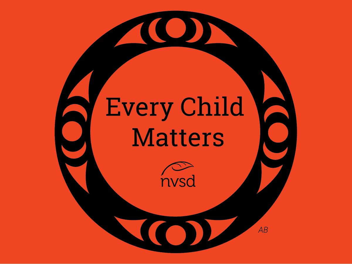 NVSD44's tweet photo. Today is the second National Day for Truth and Reconciliation. The #NVSD44 recommits to championing truth, healing and reconciliation and embedding Indigenous ways of knowing in our teaching and learning. We encourage everyone to join us on the collective journey to honour – 1/2 https://t.co/IwjpU8BCk1