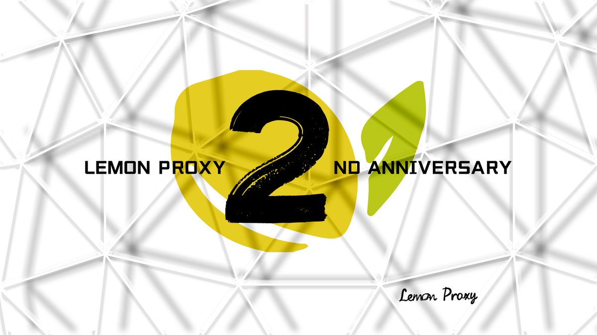 LEMONPROXY (@lemonproxy2020) on Twitter photo 🍋This is the second anniversary of Lemon Proxies.Thank you for your participation and support in the past years. 🤝
🎁Everyone can participate our anniversary party to win the great gift! 🔥Please feel free to invite your friends!
🔥🔥2x <a href="/LEMONPROXY2020/">LEMONPROXY</a> 100G
like❤️rt♻️tag 2👥 🍋This is the second anniversary of Lemon Proxies.Thank you for your participation and support in the past years. 🤝
🎁Everyone can participate our anniversary party to win the great gift! 🔥Please feel free to invite your friends!
🔥🔥2x <a href="/LEMONPROXY2020/">LEMONPROXY</a> 100G
like❤️rt♻️tag 2👥