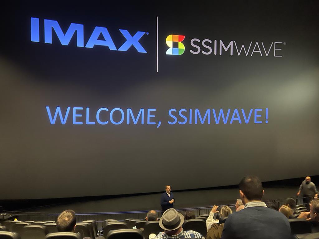 SSIMWAVE's tweet photo. We are thrilled to be a part of the @IMAX family and even more excited to collaborate together. This week, IMAX gave us a warm welcome and a grand tour at their Mississauga office. We are ready for this next chapter and to further raise the bar on video quality! https://t.co/7wH6GAHdEc