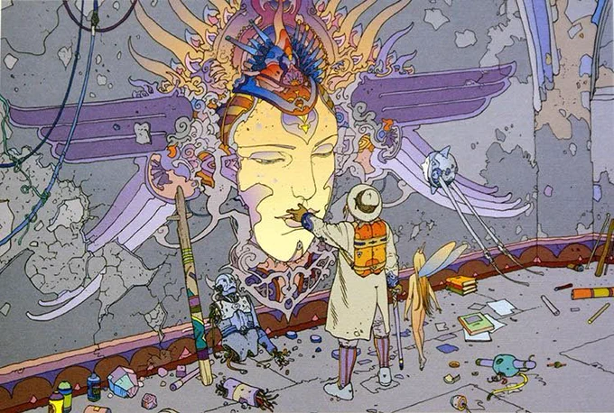 Classic - the Art of Moebius, a new collection of priceless artworks to celebrate the soon coming collection version of 'The Incal' Full Gallery and   