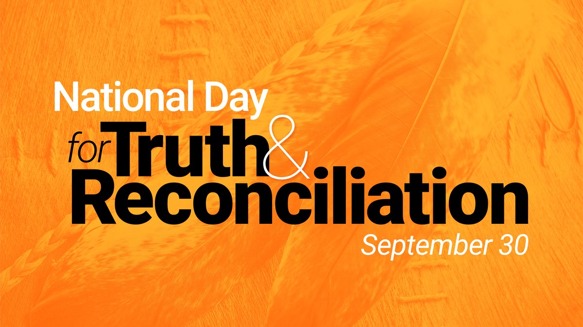 UAlberta's tweet photo. Today is National Day for Truth and Reconciliation, a time to remember the experiences and loss of all the children who were stolen from their families and placed in Indian residential schools, and to honour survivors, their families and communities. https://t.co/3JKOCSSiqU https://t.co/tmuqTYUtLu