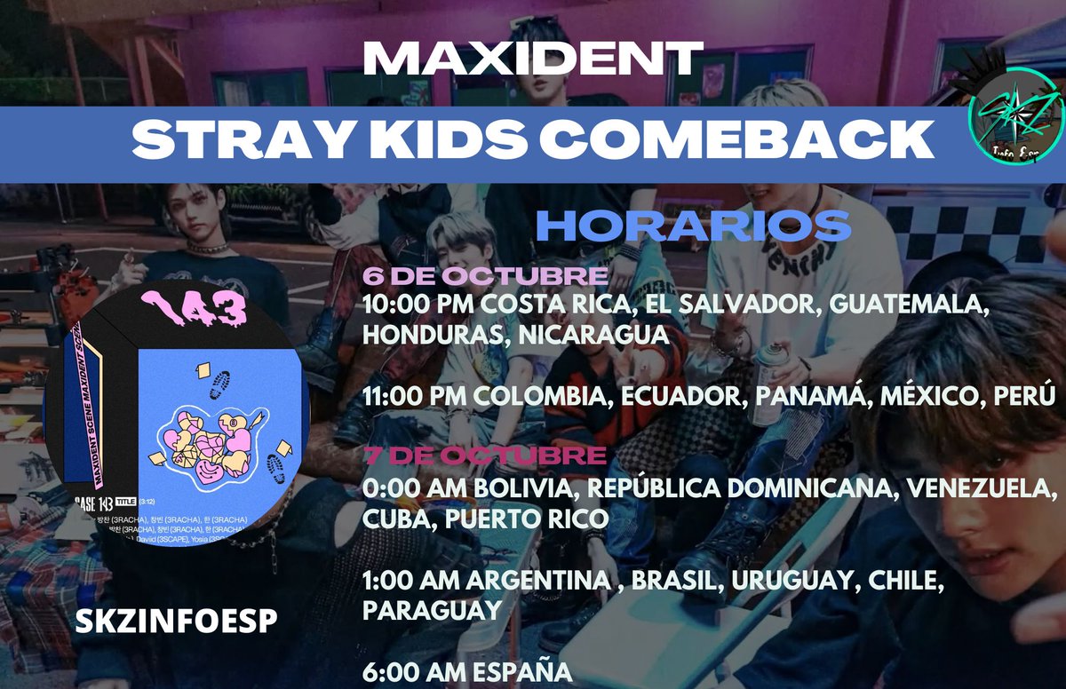 skzinfoespmx's tweet photo. @Stray_Kids Ya solo estamos a 1 semana del gran regreso de Stray Kids STAY💗

Revisa las metas y checa horarios en que se estrenará en tu país y activa el recordatorio en Instagram
Recordatorio: 💗https://t.co/XmpdiJ1USi
Metas: https://t.co/6oOMtcmVa8 https://t.co/8D0g4Synmu