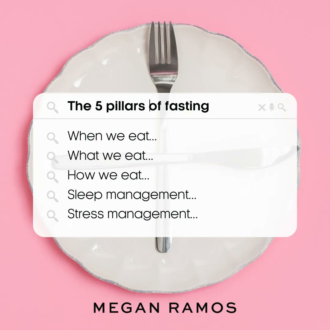 meganjramos's tweet photo. What are the five pillars to lowering insulin?
It's actually pretty straightforward!
Putting into practice these 5 strong pillars and you'll kick insulin resistance to the curb.
#thefastingmethod #fasting #intermittentfasting #healthcoaching #meganramos https://t.co/bBNHIN5TwW
