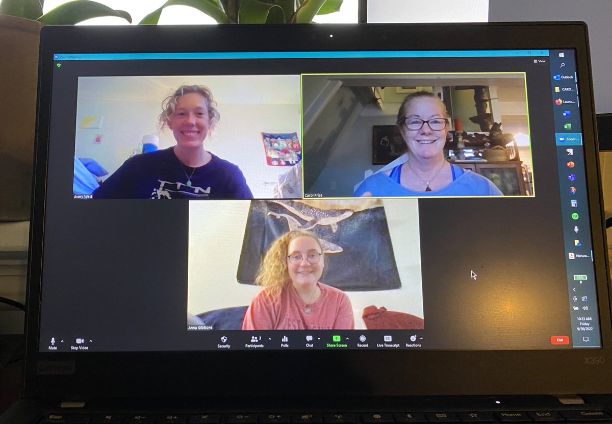 When life throws in a hurricane…our NCAquariums Conservation Research team still gets together to coordinate our @UNCResearch projects.