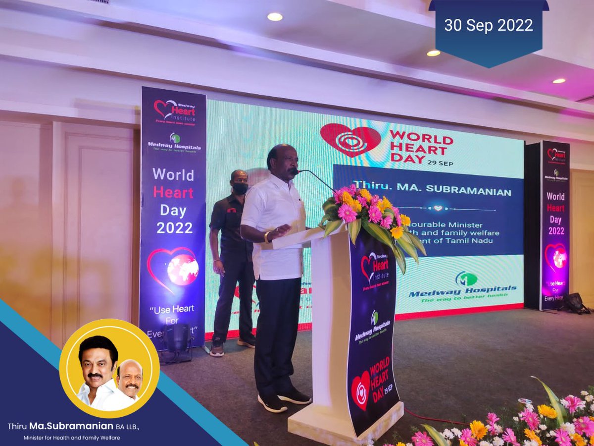 Subramanian_ma's tweet photo. இன்று MEDWAY HEART INSTITUTE சார்பாக "EPIMED - ELECTROPHYSIOLOGY & INTERVENTIONAL CARDIOLOGY" நிறுவனம் தொடங்கி வைக்கப்பட்டது. @MedwayHospitals #Masubramanian #TNHealthminister #EPIMED #Medwayheartinstitute https://t.co/dr9EbgRAWJ