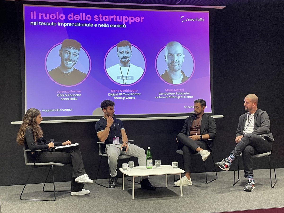 lucarallo's tweet photo. Un consiglio ai giovani startupper. “Se hai un’idea, anche se non hai tutte le competenze necessarie a svilupparla, ma l’idea è buona e validata, ha senso buttarsi” - @loriiferrari #smarTalks @smrtalks https://t.co/rN3mcezP2g