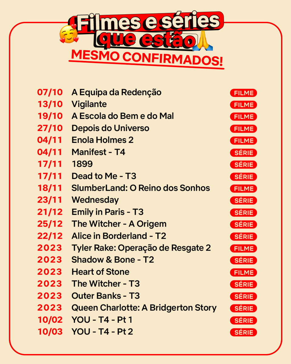 🚨 ESTES ESTÃO MESMO CONFIRMADOS 🚨 E JÁ TÊM DATA 🚨