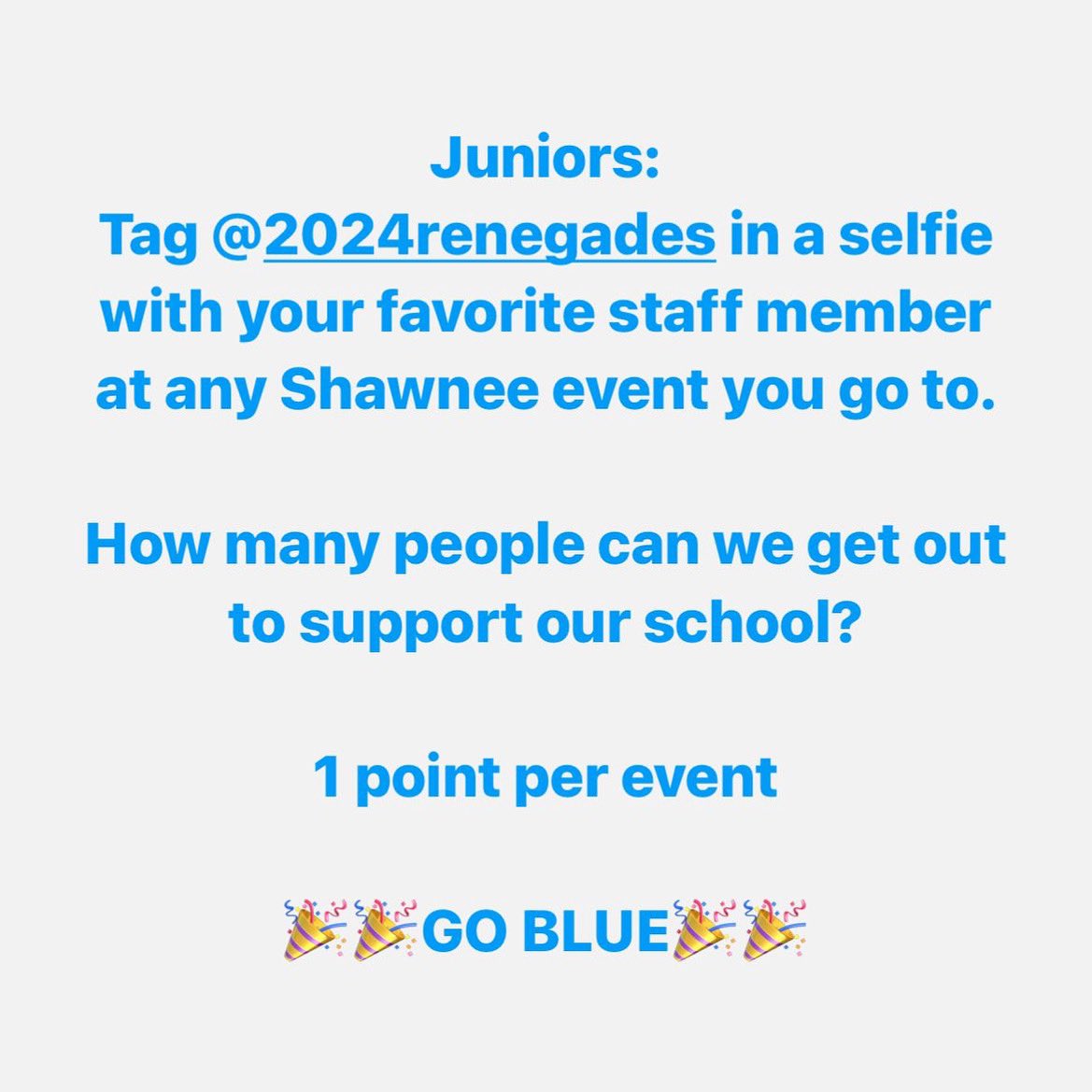 A friendly competition to show your school spirit! <a href="/bluecrewSHS/">SHS Student Section</a>