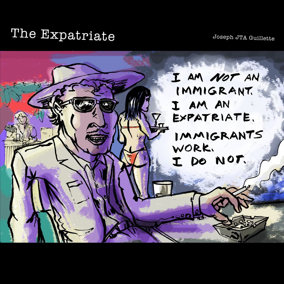 Any expatriates in the house? Anyone see anything? 
#cartoon #expat #expatriate #Immigration #comic #currentaffairs #news