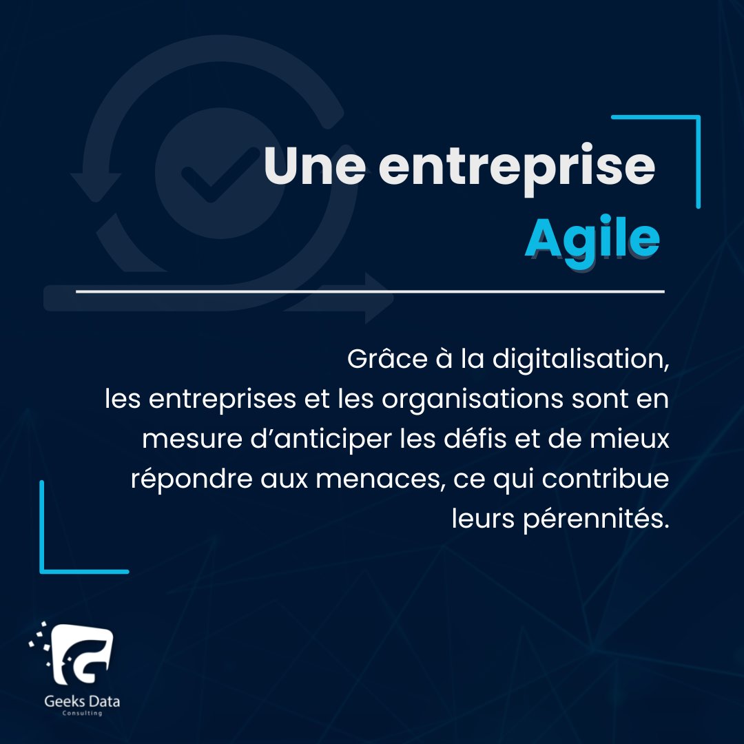 GeeksDataa's tweet image. Dans un environnement économique devenu aujourd’hui instable du fait des crises successives, il est indispensable pour les entreprises d’investir dans la digitalisation et l’automatisation de leurs services et solutions.
#Geeks #solutions #AI #tech #digital