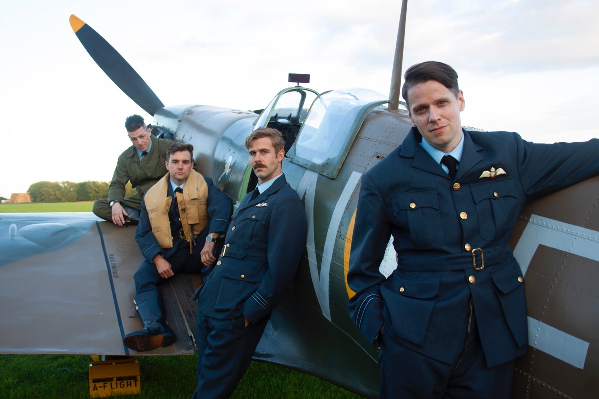 My final day on set today - a real blast and an absolute pleasure working with an amazingly-talented group of actors, including these four cool dudes, and a truly marvellous crew. @vinhawke @MickyDavid91 <a href="/MrTomGordon/">Tom Gordon</a> <a href="/ChrisClynes/">Chris Clynes</a> <a href="/arnoldvoysey/">Arnold Voysey</a> <a href="/HannahtheH/">Hannah Harris</a> <a href="/BattleOverBrit/">Battle Over Britain - Movie</a>