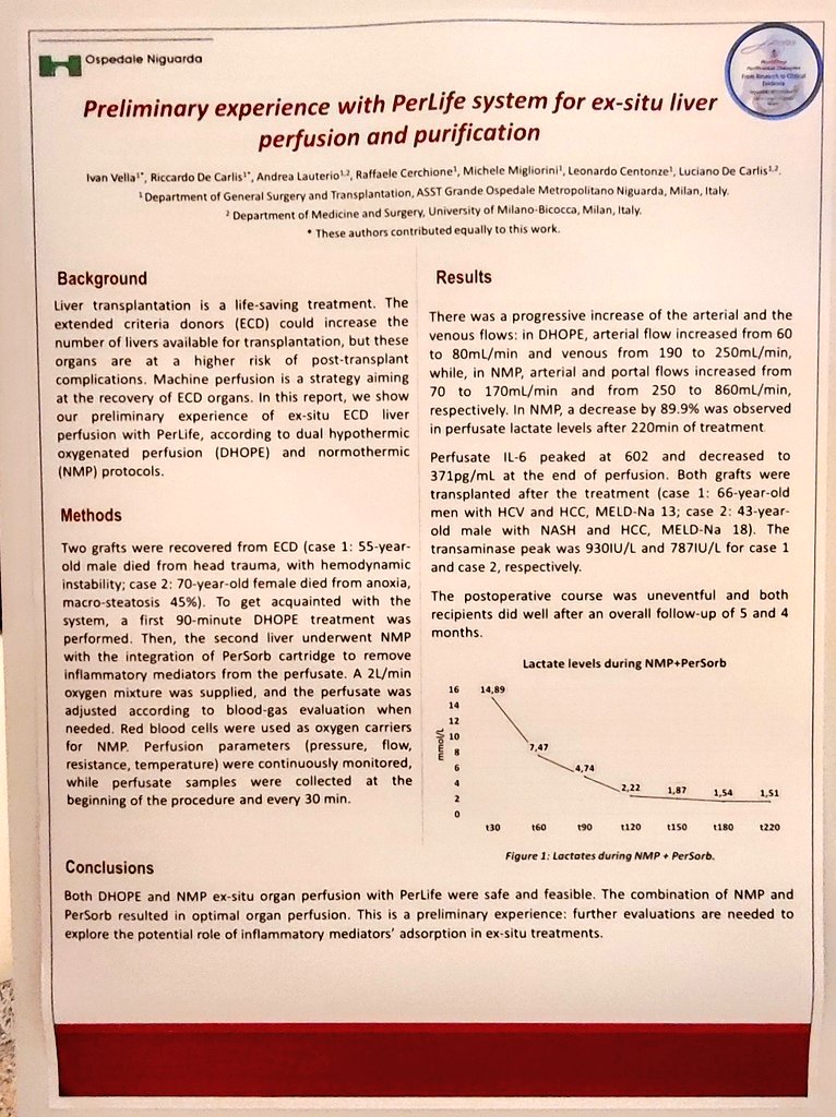 IvanVella91's tweet photo. Exited to present our preliminary experience with #PerLifeSystem at #aferetica workshop, in Milan. 
#livertwitter #livertransplant
@DeCarlis_R @MglMichele @Leo_100nze https://t.co/7EPOipZBWZ
