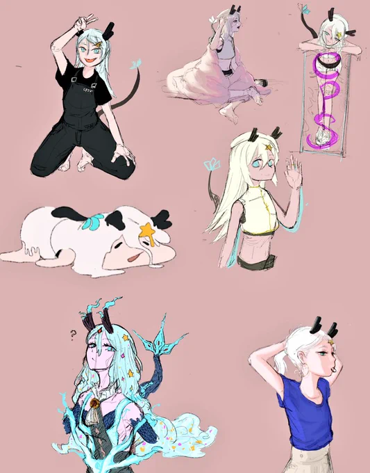 来月さらに忙しいんだ...なんとか合間をぬって絵描きたい#今月描いた絵を晒そう 