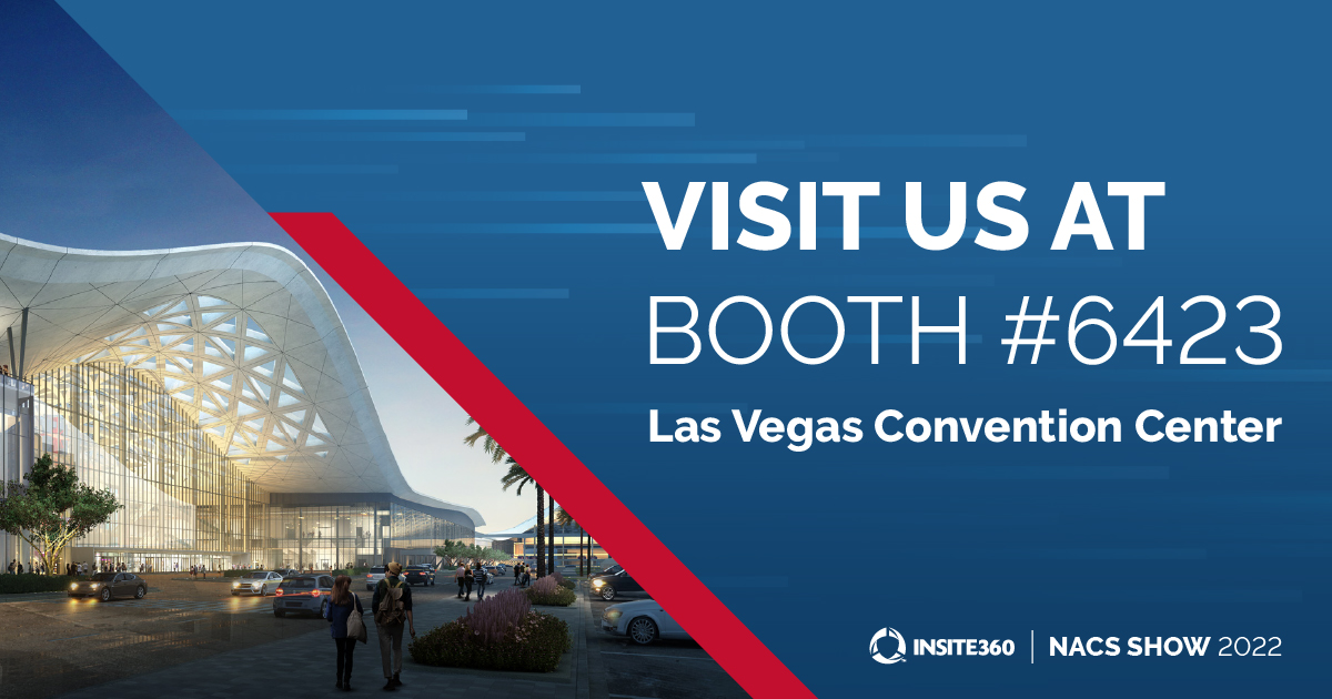Insite360suite's tweet photo. This Sunday, Meet Us At NACS! Let's discuss what Insite360 can do for you! #NACSShow #Insite360 #RetailSolutions https://t.co/rqNK34rVK6