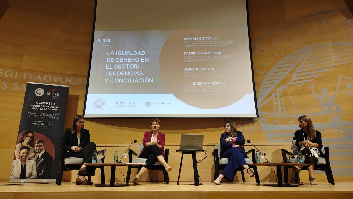 🔊 Y con la tarde llega la tercera mesa redonda: LA IGUALDAD DE GÉNERO EN EL SECTOR: TENDENCIAS Y CONCILIACIÓN.

🔹PONENTES: MYRIAM GONZÁLEZ - PATRICIA CAMPOMAR - <a href="/Amparo_S_L/">Amparo Salom Lucas</a>

🔹MODERA: BÁRBARA GÓMEZ ANTICH.