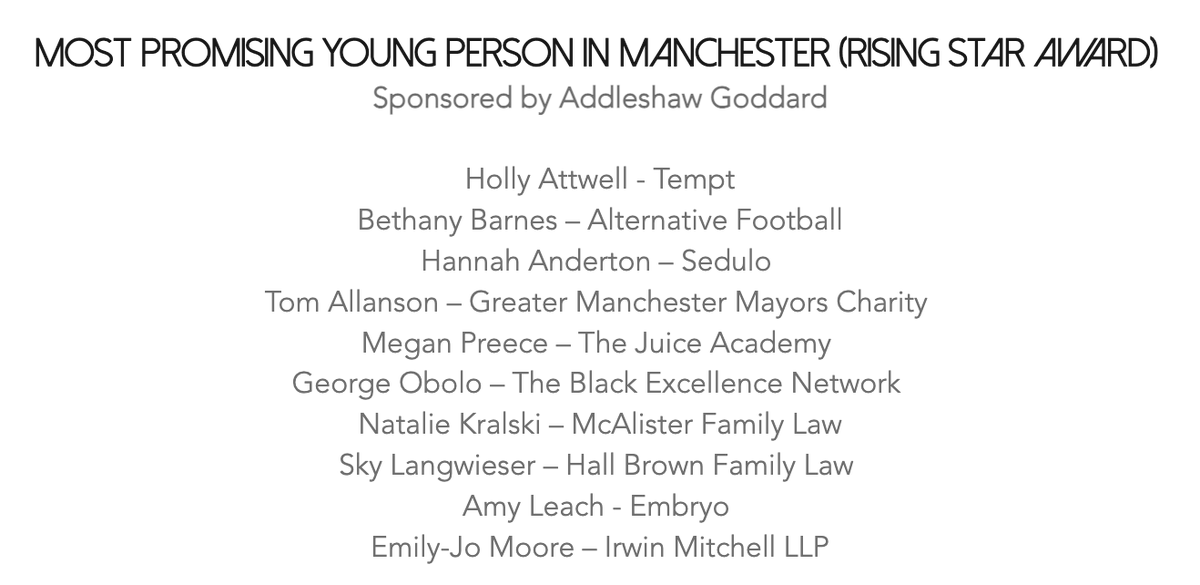 temptagency's tweet photo. THRILLED to see @twell24 shortlisted for @jcimanchester's Young Talent Awards, category βRising Starβ, Most Promising Young Person in Manchester! π₯³β
Next step... the awards! π« #TeamTempt will be cheering you on!
Best of luck. π€
#ManchesterYoungTalentAwards #MYTA22 https://t.co/uQOAlbv23M