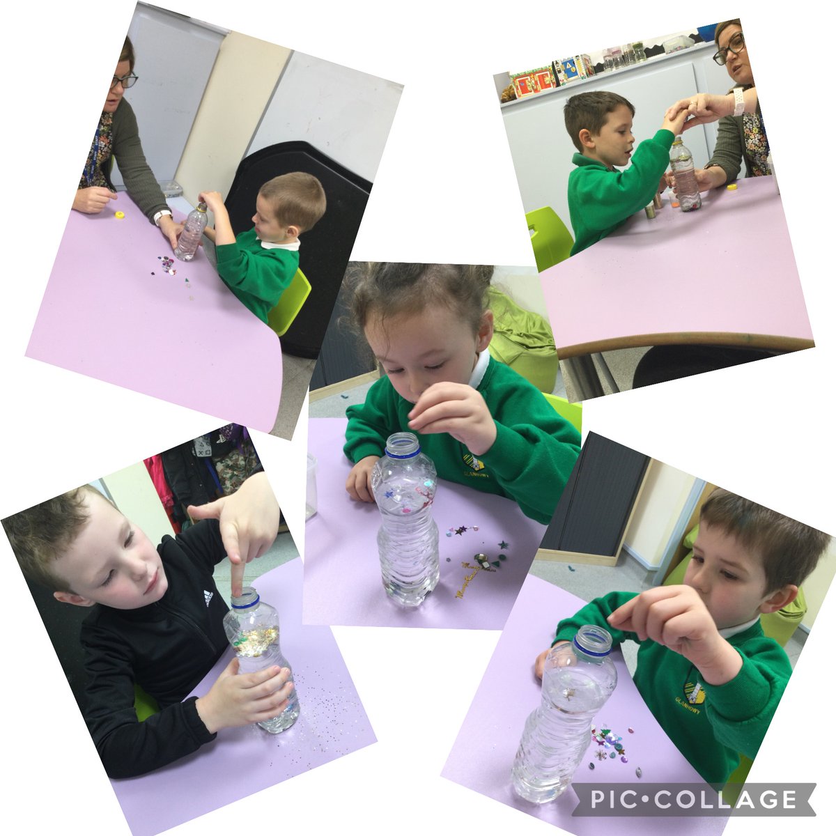 glanhowyprimary's tweet photo. We really enjoyed making our sensory bottle's, #asdbase https://t.co/w5TnKLnKrT