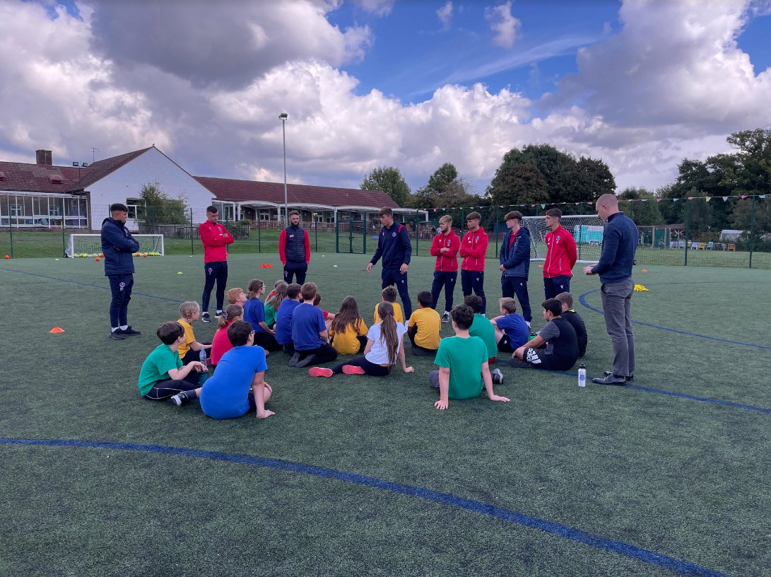 What a delight to welcome Dorking Wanderers FC and Dorking Wanderers Football Academy to St. John's this week! Our KS2 classes loved their football training and chance to meet first team player, Isaac Philpot. The children loved learning new ball skills and ball control.
