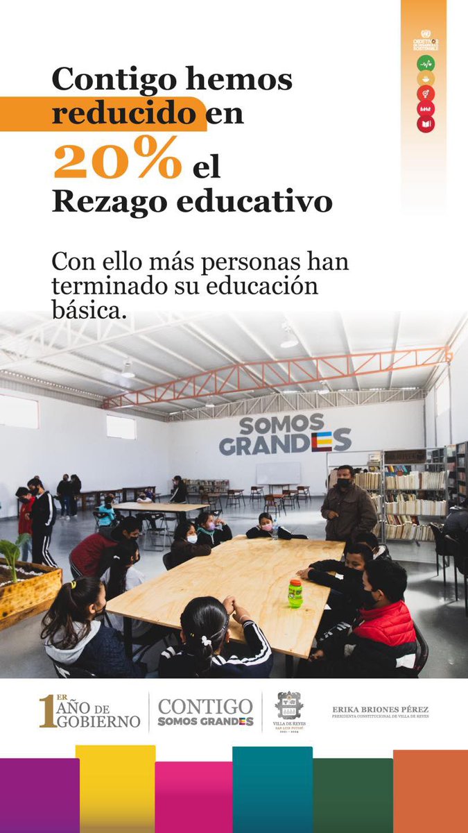 La educación hará que #VillaDeReyes sea el municipio más desarrollado y con mejor calidad de vida de #SLP 🏫  y gracias a tu confianza, estamos ampliando las oportunidades educativas para que todas y todos logremos nuestras metas y sueños 📚 🌠

Contigo #SomosGrandes 😃✌️