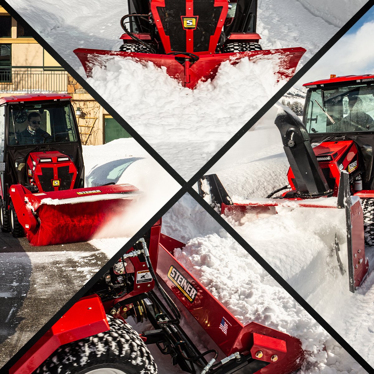 These four attachments are essential to putting winter in its place. 💪  #Steiner450 #SteinerTurf