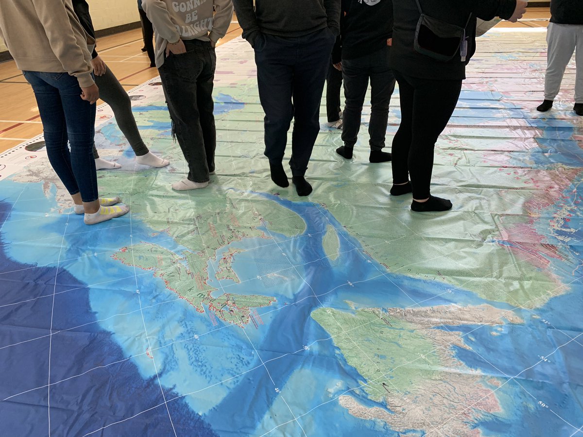 Enjoyed conversations and reflections on (literally) the map.