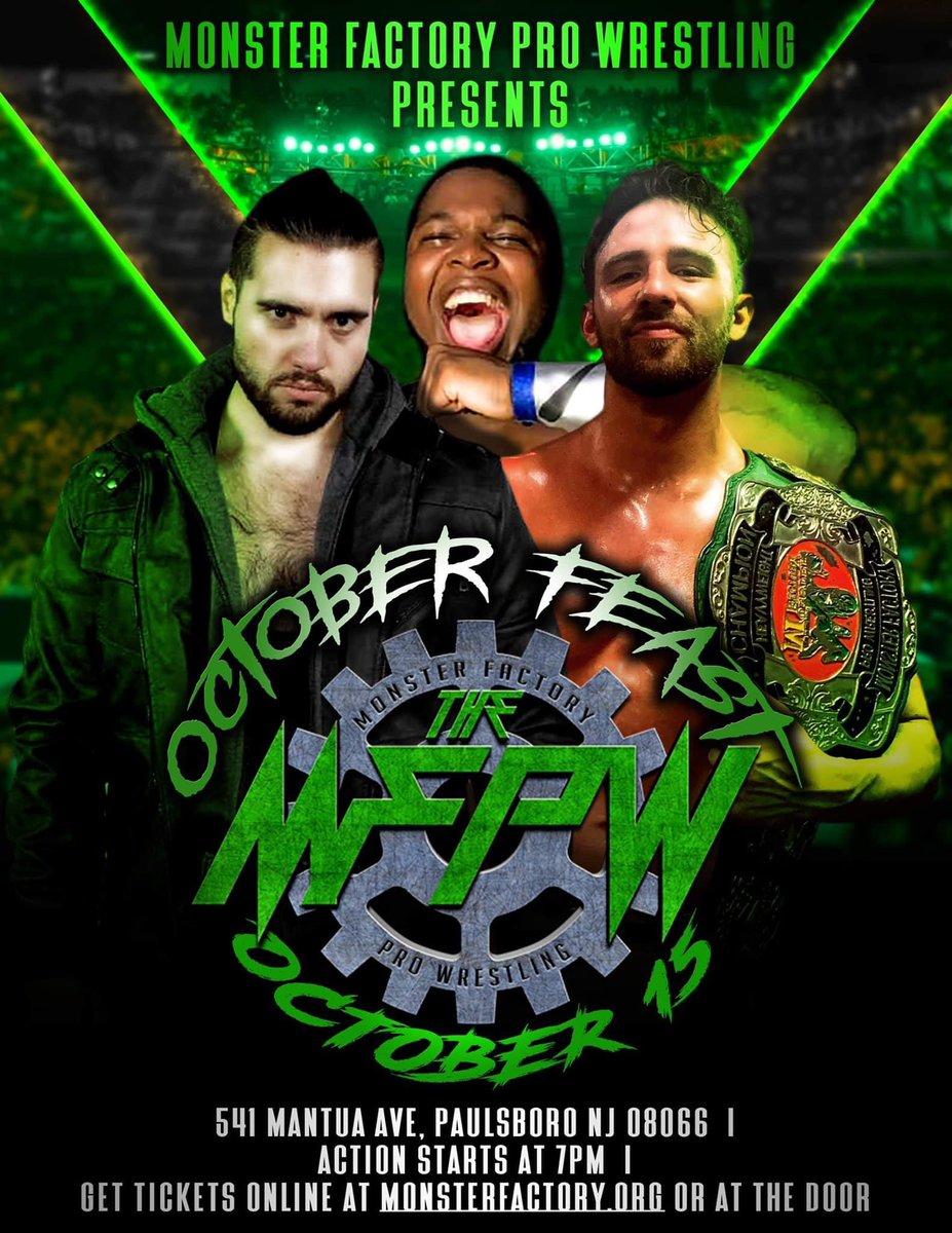 🎶 “If at first you don’t succeed…”

I’m back @TheMFPW Oct. 15th for Octoberfeast! Come on guys, the recipe writes itself. Bobby 2 Times is coming soon 🍽😈 

Get your tickets below or click in my bio ✨ 

simpletix.com/e/mfpw-present…