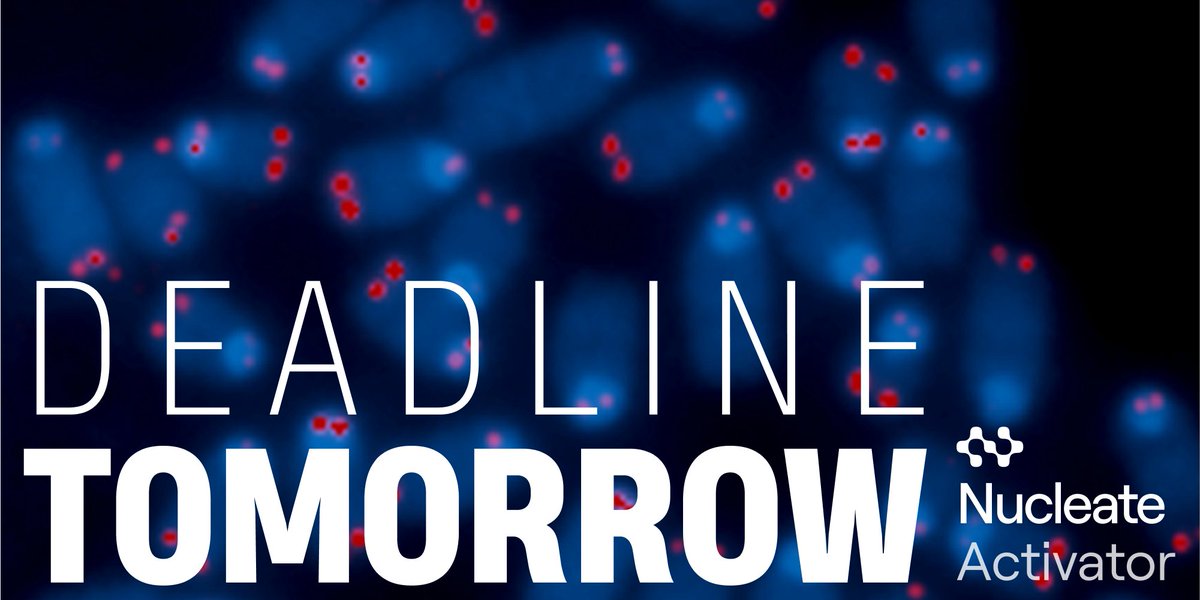The Activator deadline? Tomorrow. 🕛

Apply to receive world-class training, mentorship, and perks designed for academic biotech founders. Free.

APPLY BY 10/1
apply.nucleate.xyz

Credit: Image of Telomeres, NCI/Thomas Ried