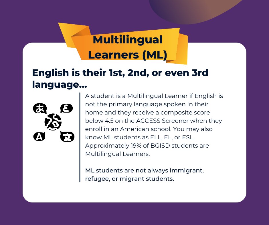 BGISD's tweet photo. We sometimes hear the terms “multilingual learners,” “migrant students,” “refugees,” and “immigrants” used interchangeably, but they are different.  

What’s the difference? https://t.co/M2NvpiQY9U