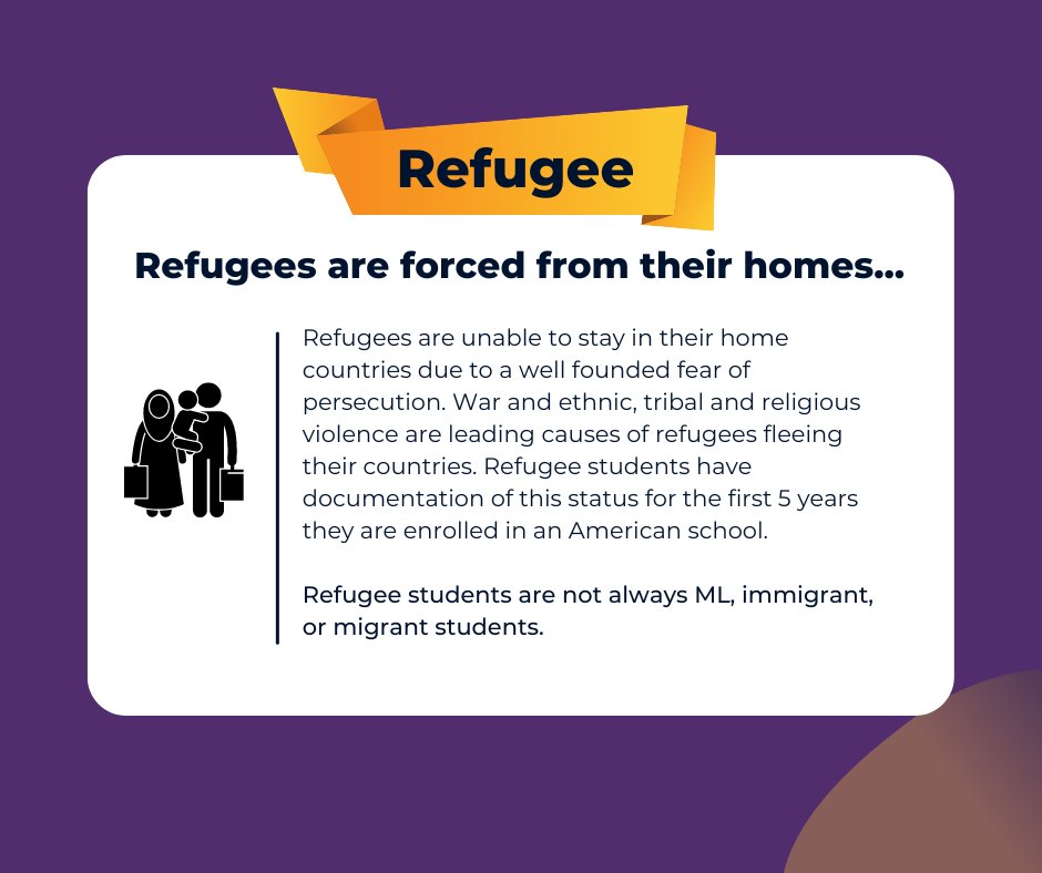 BGISD's tweet photo. We sometimes hear the terms “multilingual learners,” “migrant students,” “refugees,” and “immigrants” used interchangeably, but they are different.  

What’s the difference? https://t.co/M2NvpiQY9U