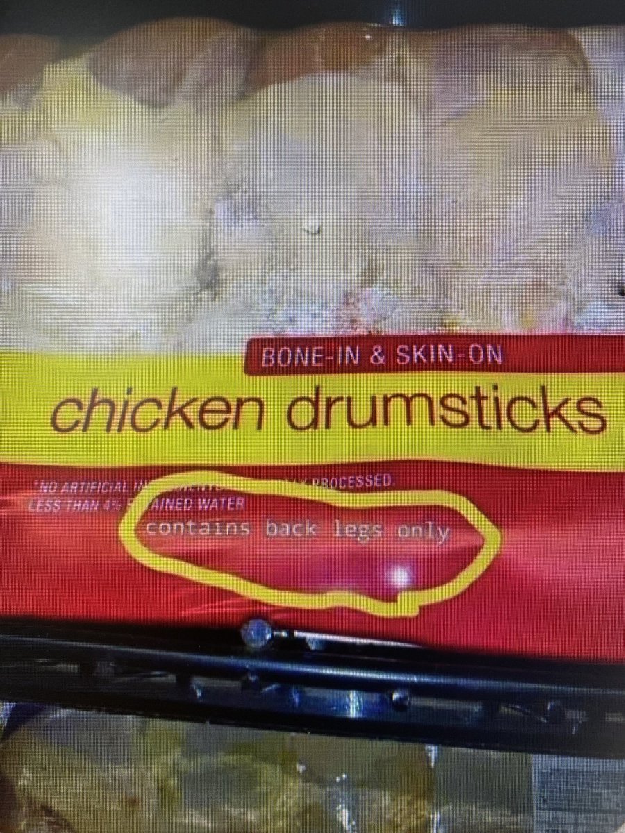 SoilLorax's tweet photo. Really??? Don't people like front legs? π Food education is really needed. #chicken #crazyads https://t.co/Ma5SSb3lyj