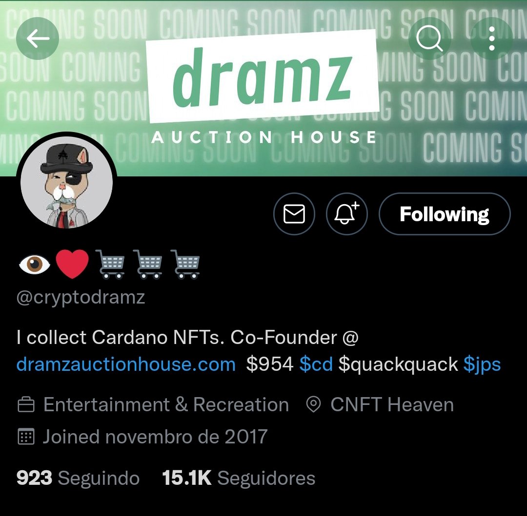 OGWizper's tweet photo. Love @cryptodramz new profile pic. He's now a part of the @BossCatRC fam!! Love how humble, genuine and giving he is, let's give him a deserving welcome!! ❤️

#BCRC #BossCats https://t.co/Rzkv9I4ndQ