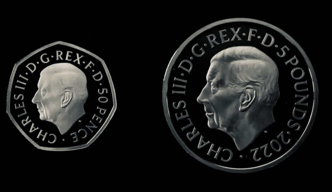 isilverstack's tweet photo. New obverse for the UK #coinage #coin #KingCharlesIII https://t.co/EnkfnBqkgL
