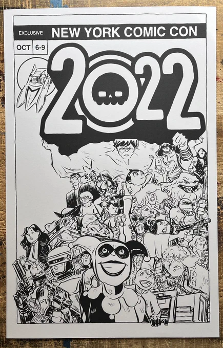 Happy to debut my 2022 NYCC exclusive limited to only 40 prints. I'll be customizing each print with a character of your choosing. $60 USD each, first come, first served! 
