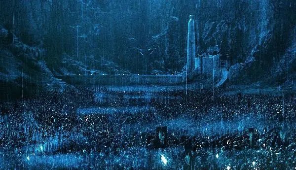 ManuclearBomb's tweet photo. For no reason whatsoever, remembering how the Battle of Helms Deep takes place completely at night time and at no point is it a struggle to see what is happening on screen, all the detail work on full display in every last frame. https://t.co/jfT83w8Y4I