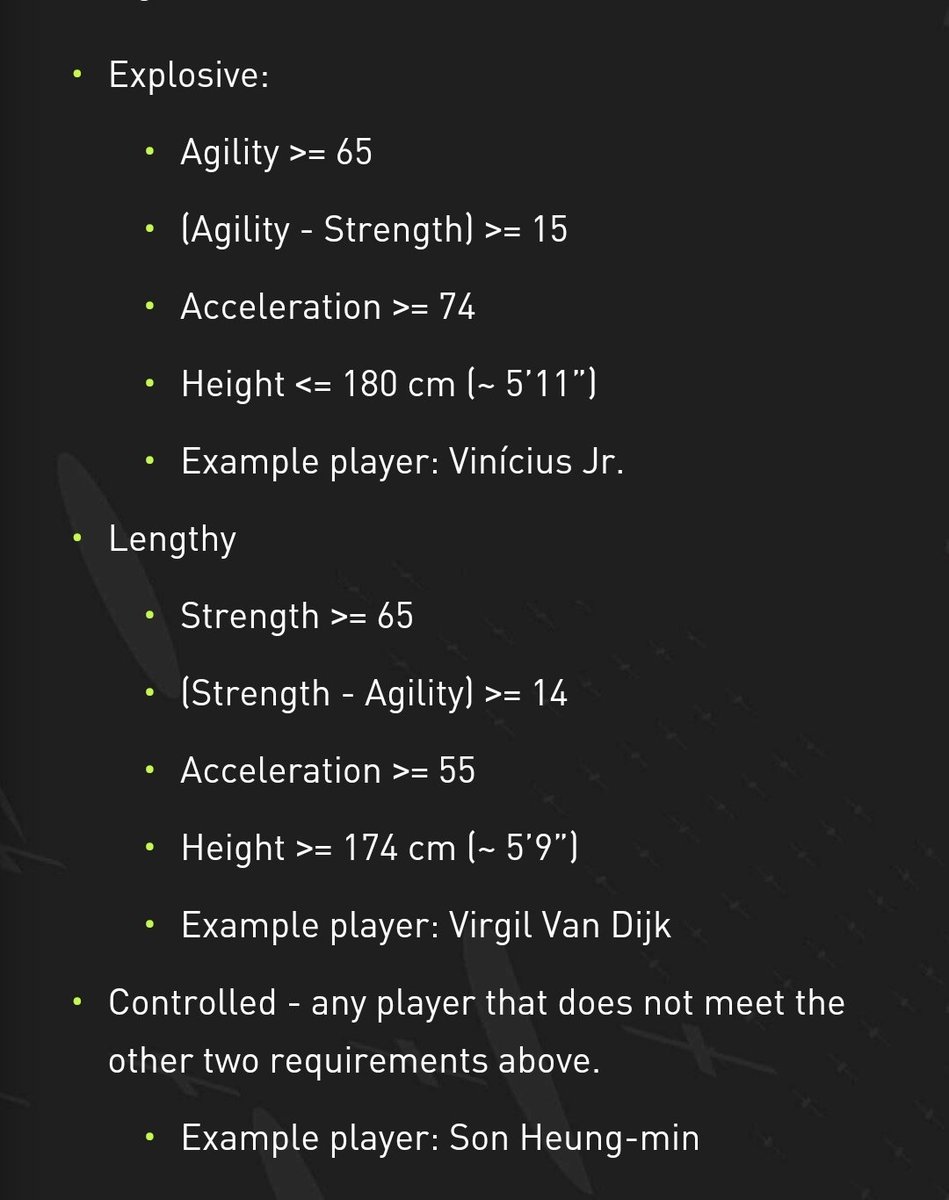 NofilKhan26's tweet photo. @denisfut_trade It's a nifty little thing. It's in the pitch notes under the AccelaRATE category. It applies to players who are tall, have a min strength and acceleration but the key element is Strength-Agility must be greater than 14. Architect does that https://t.co/NufnlRWZhO