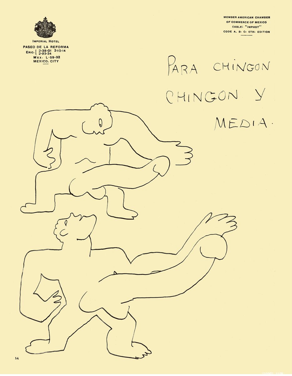 revista192's tweet photo. Poco se habla de la faceta como dibujante de Serguéi Eisenstein. @kurimanzutto es ahora el espacio que exhibe la obra pictórica del director soviético bajo el nombre de "Circo Erótico", con cerca de 124 piezas de contenido explícito https://t.co/a6RpBBFQSN https://t.co/L57E2vyLjz
