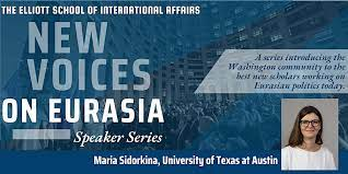 ponarseurasia's tweet photo. UPCOMING EVENTS! New Voices on Eurasia
Thursday, Oct. 6 with Maria Sidorkina: Is the War on Message?
Wednesday, Oct. 12 with Anton Shirikov: The Kremlin's Echo Chambers
Details: https://t.co/yk2bUID02K #PONARS https://t.co/YzmIFA8s0z