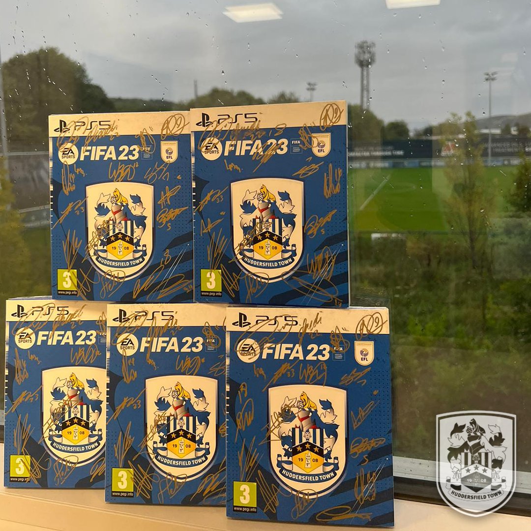 htafc's tweet photo. Fancy a winning a signed copy of @EASPORTSFIFA 23? 👀

We've 5️⃣ copies to giveaway signed by the entire #htafc team 🎮

To enter:
- like and share this tweet
- tell us your favourite Jordan Rhodes Town goal ⤵

We'll pick a winner for one copy on Twitter on Monday - good luck! 🤞 https://t.co/OQlIJpxDcp