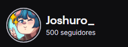 Joshuro9's tweet photo. Casi nunca uso esta red social, la verdad no se ni que onda por aquí, pero quería publicar que por fin llegamos a los 500 en #twitch!!
vamoooooh
y aunque no sea el mas activo, siempre me la paso genial dentro de todo y espero en un futuro tener mas tiempo para darle a esto. https://t.co/h9tfxYXF5T