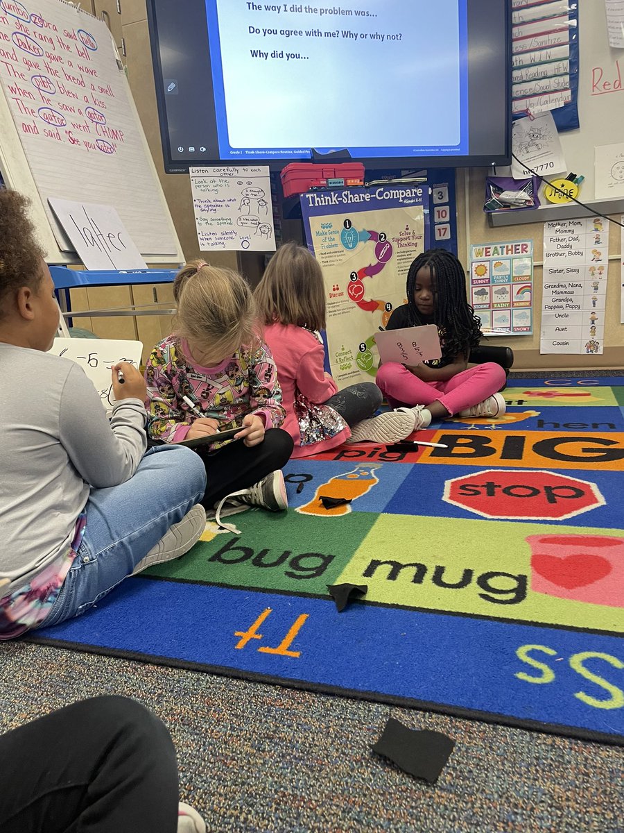 MsVanceTeach's tweet photo. @Mrs_Brown2020 and her 1st graders are rocking IReady math.  I love to visit and see all the strategies they are using.  @abetterfairview @allin4RCSkids @jenservice https://t.co/3KWjQd1rWR