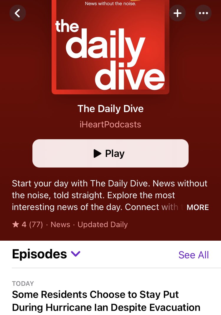 Jared_Leone's tweet photo. You can hear me on today’s @DailyDivePod talking about Florida residents who chose to stay and ride out Hurricane Ian🌀despite evacuation orders. https://t.co/6S6s3sYSIz