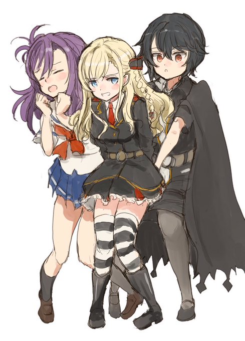 #ヴィルヘルミーナ・ブラウンシュヴァイク・インゲノール・フリーデブルク生誕祭2022 #勝田聡子生誕祭2022 #はいふり
 誕生日プレゼントとして根性を注入されるミーちゃんサトちゃん。 