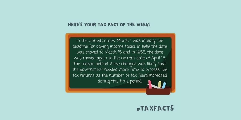 MitchellTaxCo's tweet photo. - Some Friday tax knowledge for our friends and colleagues. #TaxFacts https://t.co/ZDgBb0CTIi