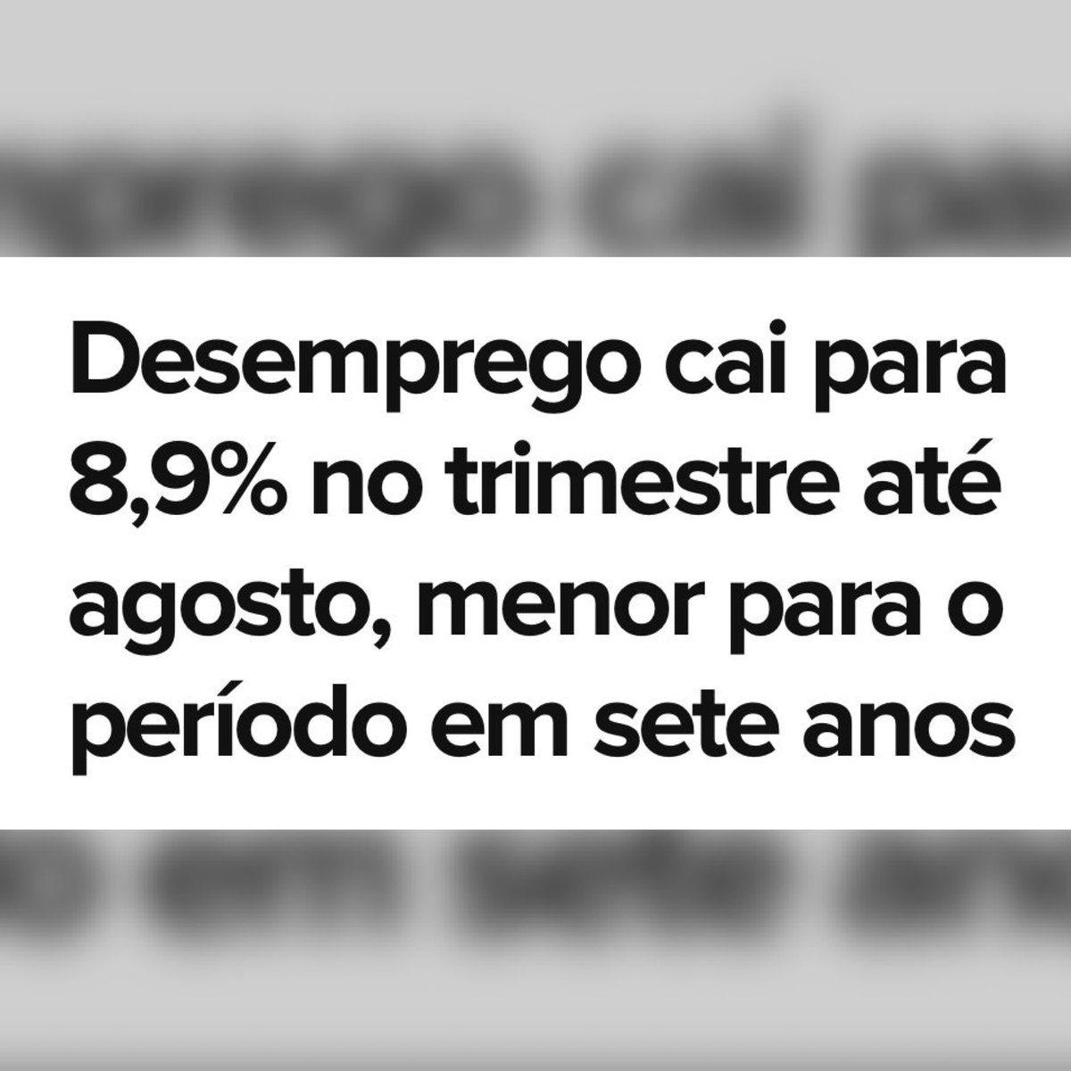 FlavioBolsonaro's tweet image. PELO AMOR DE DEUS, O QUE BOLSONARO TÁ FAZENDO?

Taxa de desemprego volta a cair e fica em 8,9% em agosto, menor patamar em sete anos.

Não restam dúvidas, pro Brasil continuar crescendo é 22 e confirma! #BolsonaroNoPrimeiroTurno
