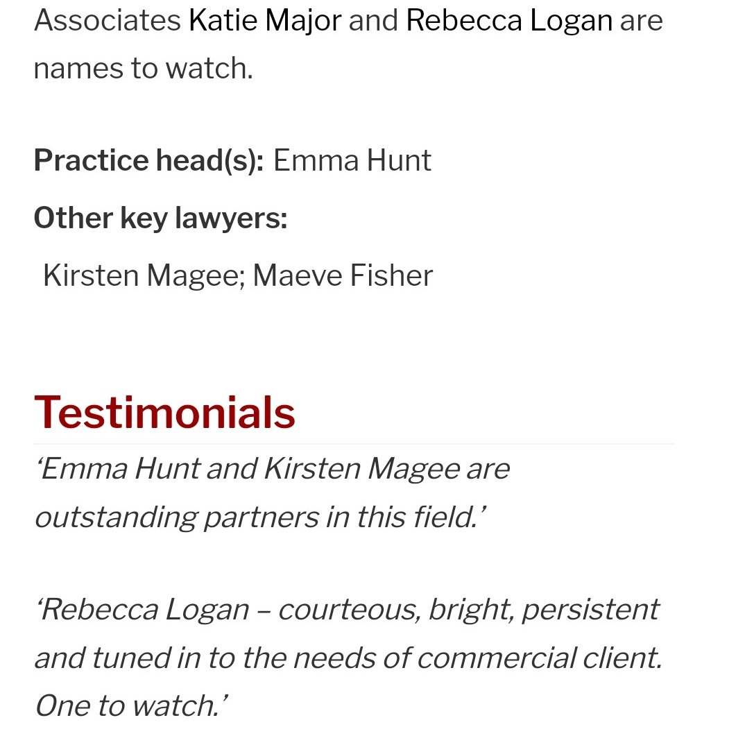 Delighted by the feedback we've received in this year's Legal 500 legal500.com/c/northern-ire…
<a href="/mills_selig/">Mills Selig</a>  #YourLegalTeam #Legal500
