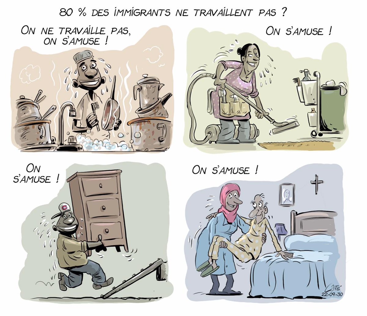 JeanFrancoisNad's tweet image. La dernière déclaration loufoque du ministre Jean Boulet, vue dans l’œil du caricaturiste André-Philippe Côté.