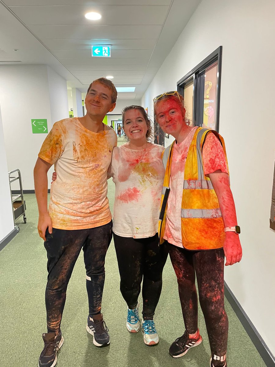 A very colourful afternoon at @GreenRidgeR2 for our @11BEFORE11 colour run !
