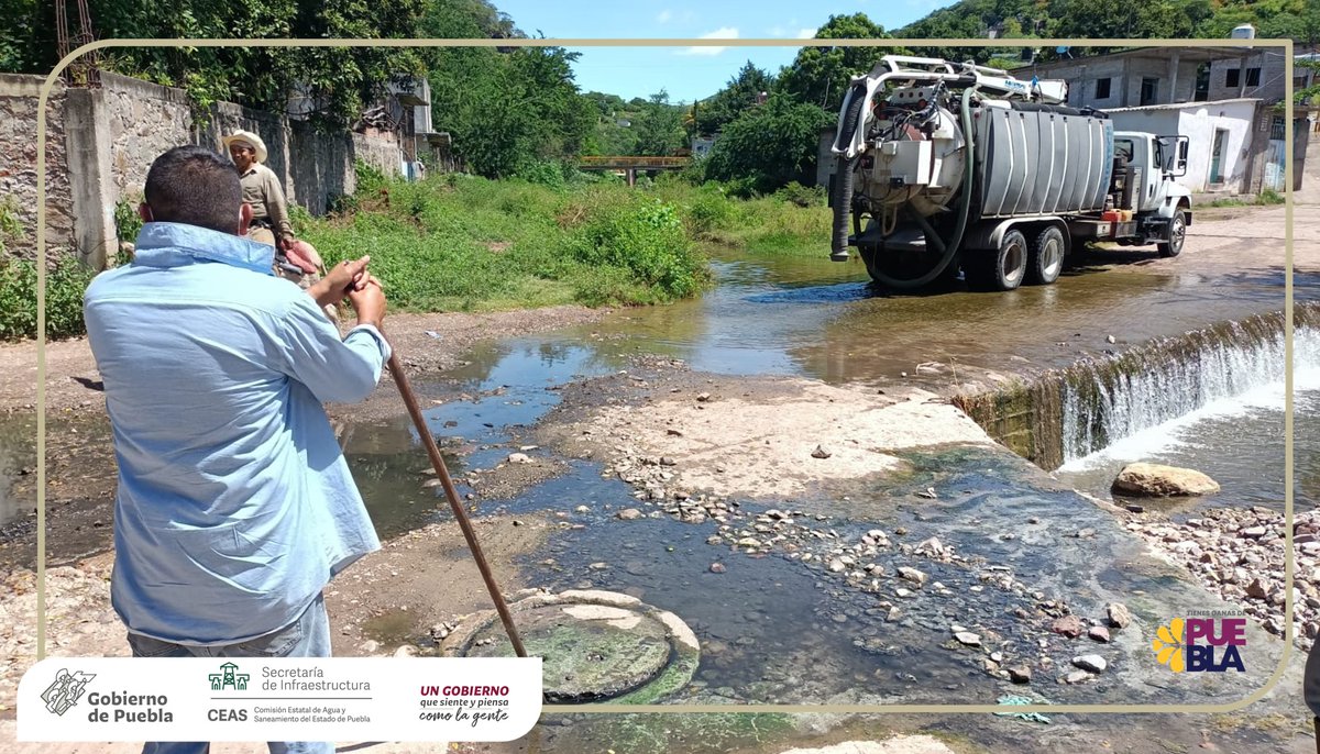 CeasPueOficial's tweet photo. #CEASPUEInforma | El @Gob_Puebla, limpió y desazolvó los sistemas de drenaje y alcantarillado sanitario para beneficio de 600 habitantes en Chila de la Sal.
Con el propósito de evitar inundaciones en esta temporada de lluvia, la Comisión extrajo seis metros cúbicos aguas negras. https://t.co/c97c2Y4GIW