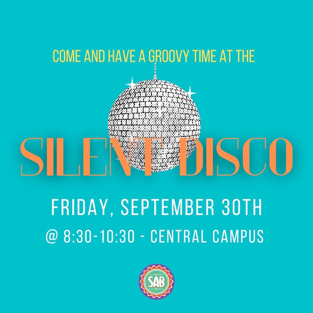 BVUSAB's tweet photo. It’s day 5 of Homecoming! Silent disco is at 8:30 but coronation is in the gym at 7. See you there. https://t.co/WN6UPsEn4b