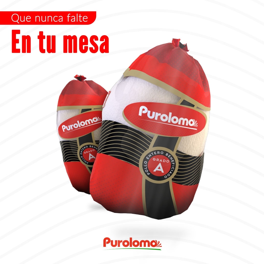 El sabor de un delicioso Pollo Purolomo, jamás puede faltar en tu mesa. ¿Qué puedes preparar con él? ¡Lo que desees! Es la combinación perfecta para tus recetas especiales. ¡Ya lo conoces! ¡Del campo a la mesa!